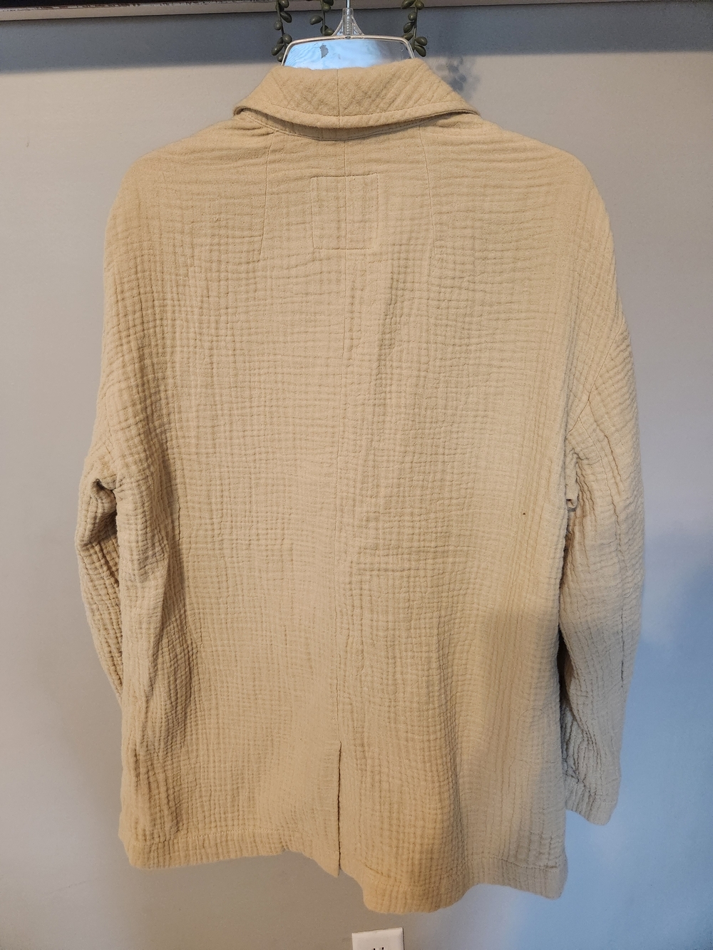 Madewell Lightspun Dorser Blazer, Beige, Womens, Small Oversized. 100% Cotton - Picture 3 of 5